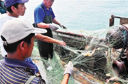 今日開(kāi)海探訪(fǎng)碼頭 為多捕魚(yú)蝦十八般兵器裝上船