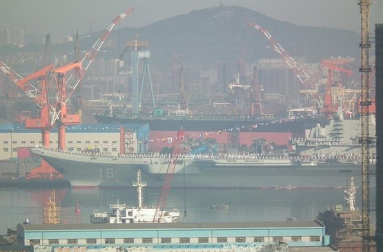 中國航母平臺交付海軍舷號16號艦 將出港入役