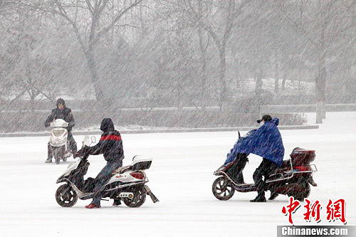 中國北方現(xiàn)大范圍降雪