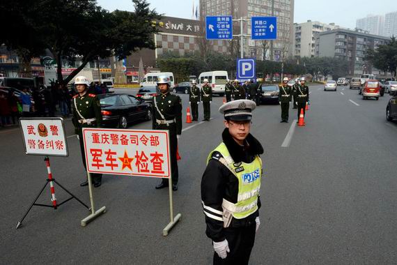 資料圖：重慶對軍車開展專項整頓。