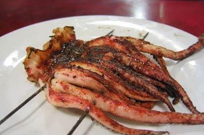 Grilled squid